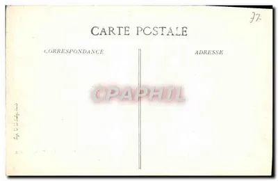 Floresta de FONTAINEBLEAU — Gruta dos Cristais — Verso