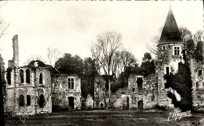 Ruínas do Castelo Real de Vivier — Fontenay-Trésigny (S.-et-M.) — Edições Mignon, série 3076