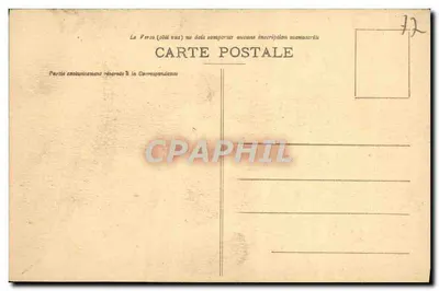 Pałac w Fontainebleau — Brama Honoru i Plac Rozstania — wydawca nieznany, nr 6 — Rewers