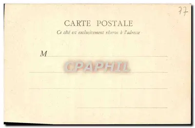 Woud van Fontainebleau — Grotten van Franchard (na het vuur) — B.F., Parijs — Achterkant