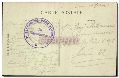 Dammarie-les-Lys — Ruínas da Abadia — Imp. E. Le Doley, Paris — Verso