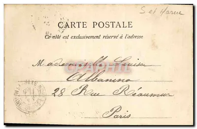 Moret-sur-Loing — Katedra widziana z mostu — Erdna-Paris (Dipone) — Rewers