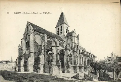 Triel (Seine-et-Oise) — A Igreja — Ancien Étard & Cie, editor em Paris