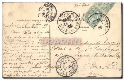 Fontainebleau-Avon — La Dame Jeanne — editore A. Siron (n° 225) — Verso