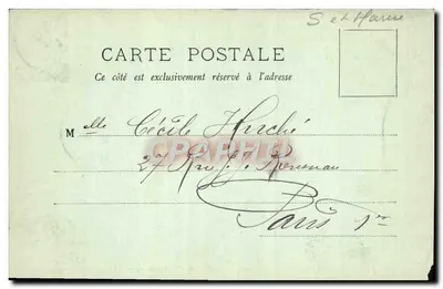 Fontainebleau — A Floresta — O Abrigo de Edgar e Marguerite — LL. — Me Porte Bign Ed. Théodore — Verso