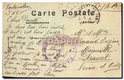 Fontainebleau — A Subprefeitura — LL — S.B. Pinar — Verso