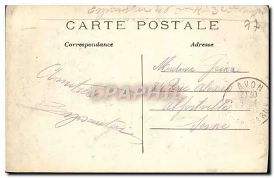 Fontainebleau — Escola de Aplicação, les Héronnières — Verso