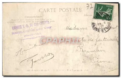Woud van FONTAINEBLEAU — Tafel van de Grote Meester — Uitgever E.P.D. n° 518 — Achterkant