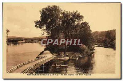 Samois-sur-Seine (S.-et-M.) — Le Bas Samois, l'Île de la Vauthère