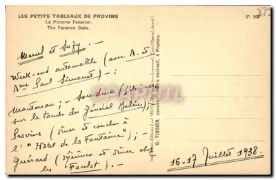 A Porta Faneron — Provins — editor Mona — Verso