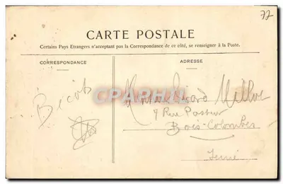 MELUN - As Margens do Ajmont — Thibault, editor, Melun-Fontainebleau — Verso