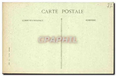 Paleis van FONTAINEBLEAU — Wieg van de Koning van Rome — Uitgever E.D. — Achterkant