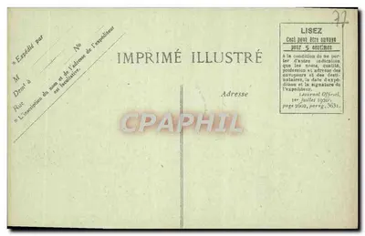 Palácio de FONTAINEBLEAU — Cour des Adieux — Edição Chon — Verso