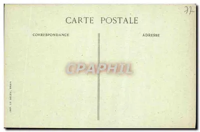 Palácio de FONTAINEBLEAU — Biblioteca — Edição Brun, n° 264 — Verso