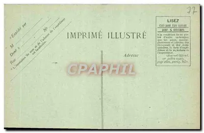 Palácio de FONTAINEBLEAU — Sala do Trono — Siron édit, n°262 — Verso