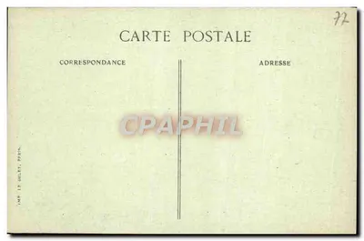 Palácio de FONTAINEBLEAU — Biblioteca — Siron, editor Fontainebleau — Verso