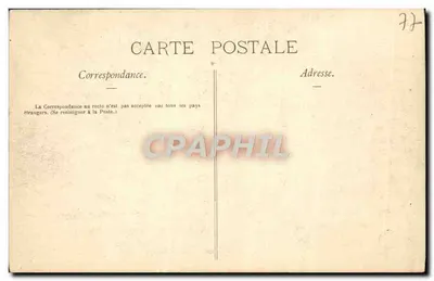 Wald von Fontainebleau — Der Elefant — Verlag Barbizon, n°31 — Rückseite