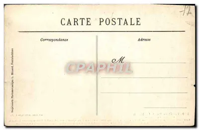 Floresta de Fontainebleau — A Gruta dos Cristais — Impressora Fotoméc. L. Ménard — Verso