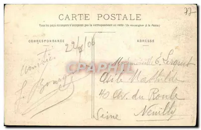Bosque de Fontainebleau — Esfinge de los Druidas (Franchard) — editor no identificado, n° 101 — Reverso