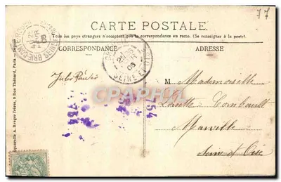 Brie-Comte-Robert — Parvis św. Etienne — wydawca A. Breger bracia — Rewers