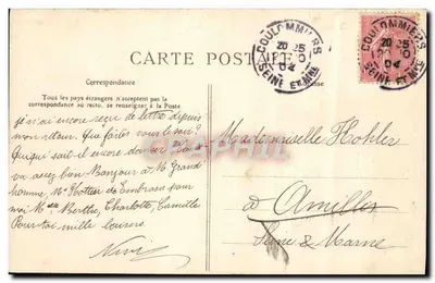 Castillo de Amillis — Coulommiers — editor no identificado — Reverso