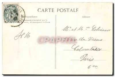 Melun — Most i łodzie do prania — Wydawca E.D. nr 244 — Rewers