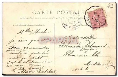 Villeneuve-lès-Bordes — Zamek Bordes l'Abbé — XIII wiek — Simonet, à Bray-sur-Seine — Rewers