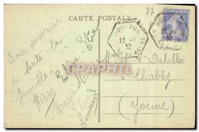 Bosque de Fontainebleau — Cruz de San Hérem — editor no identificado, n° 102 — Reverso