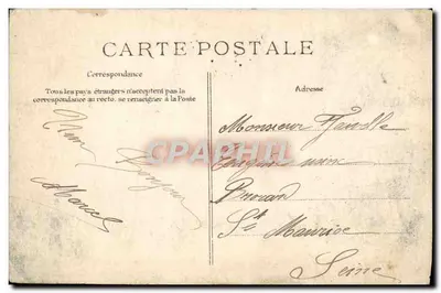 Torre Denecourt — Floresta de Fontainebleau — Editor CPD, n° 3996 — Verso