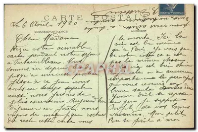 Woud van Fontainebleau — Roche van Merlin de Tovenaar (Mont Ussy) — uitgever niet geïdentificeerd, nr. 160 — Achterkant