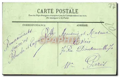 Fontainebleau — A Floresta — O Cruzeiro do Ninho da Águia — LL. — N° 149 — Verso