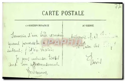 Fontainebleau — La Foresta — Il Roccia di Milet e di Rousseau — LL. — N° 300 — Verso