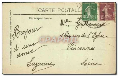 Mormant — Rue de Paris — Edit. Thiel — Verso