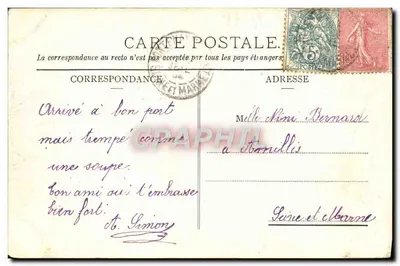 Noisiel — Zamek pana Meniera — Fototypia A. Rep i Dziewczynka z Château-Thierry — Rewers
