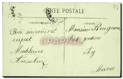 MELUN — A Avenida Thiers — LL — Verso