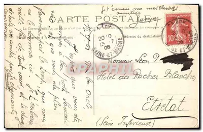 Jouarre (S.-et-M.) — Interior de la Cripta — Fototipia G. Brindelet — Reverso