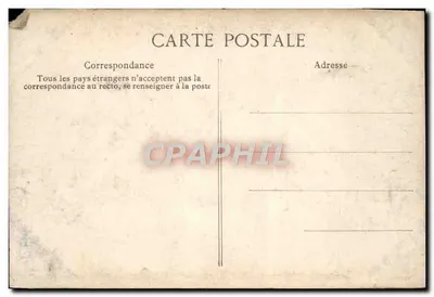 Palais de Fontainebleau — Cour des Adieux, vue de la Terrasse — éditeur imprimeur non visible, n° de série 583 — Verso