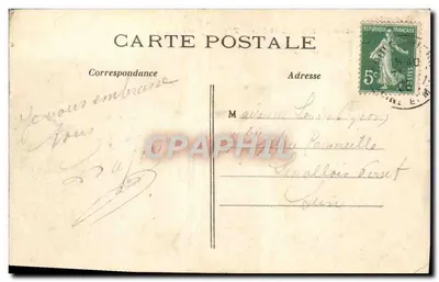 Marolles-en-Brie (S.-et-M.) — Fachada posterior do castelo — Edição Marchand — Verso