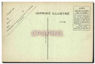 Palácio de FONTAINEBLEAU — Biblioteca — Siron édit., Fontainebleau, n° 263 — Verso