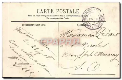 Fontainebleau — O Palácio — Quarto de Marie-Antoinette — LL. — n°76 — Verso