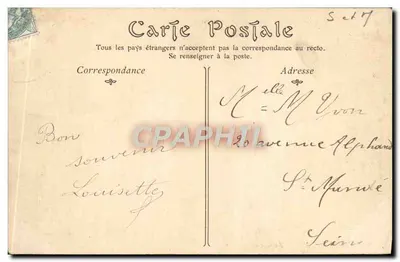 Chartrettes — Zamek du Pré — N° 184 — Rewers