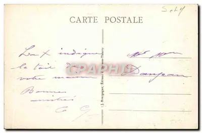 Ogólny widok Barzy, Marcilly i Rozay — J. Bourgogne, Wydawca z Dampeaux-Thierry — Rewers