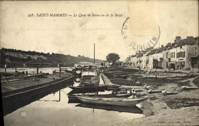 SAINT-MAMMÈS — O Cais da Sena visto da Bosse — L. Cottin, fot. edit. Moret