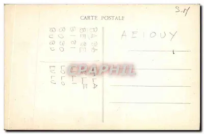 Kasteel-Landon — Kerk van Notre-Dame (westzijde) — Uitgave Vve Guichard — Achterkant