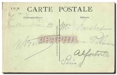 Pałac w FONTAINEBLEAU — Wyspa Owalna — I.P.M. Wydawca — Rewers
