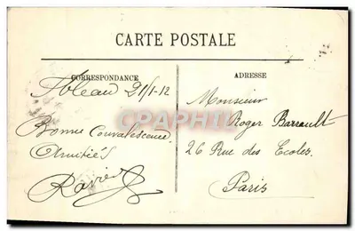 Castello di Fontainebleau — Il Canale — LL. — Editore LL, n° 26 — Verso