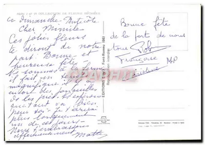 Bukiet suszonych kwiatów — Kolekcja Suszonych Kwiatów, seria J nr 97 — Wydawnictwo FIDA — Rewers