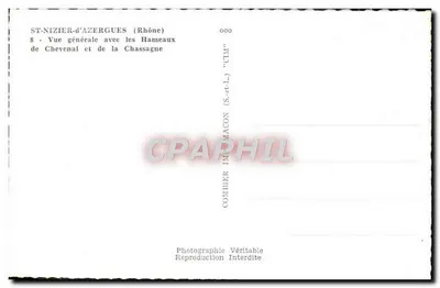 Saint-Nizier-d'Azerghues — Ogólny widok z hamletami Chevenal i la Chassagne — Combier — Rewers