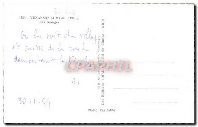 Venanson (A.M.) — Les Granges — Coll. Guigo, Éditions MAR — Verso