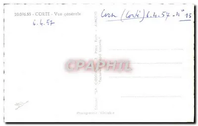 Corte - Vista generale — Edizioni « La Cigogne » — Verso